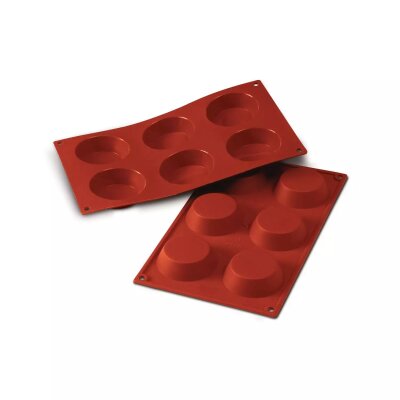 Backform Törtchenform Dessertform Silikon Tartelette Flan 2x3=6 Mulden a 70ml