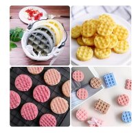 Silikon-Backform Kuchenform Schokoladenform Mini Waffel...