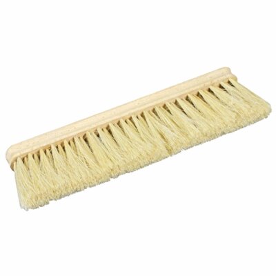 Mehlbesen mit Holzrücken Rosshaar-Borsten Beige 30cm