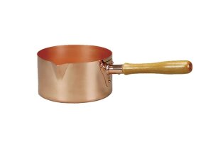 Kupfer-Zuckertopf mit Holzgriff, 180 mm - 2,5 l