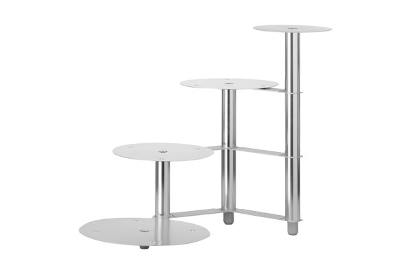 Tortenständer Kuchenständer Tortenplatte Hochzeitskuchenständer 4 Etagen Aluminium