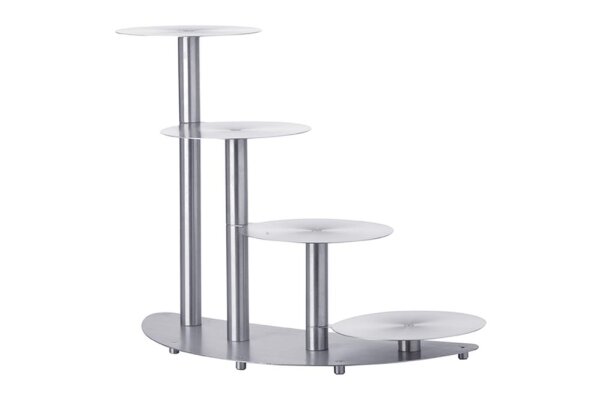 Edelstahl Etagen-Tortenständer 4-Etagen