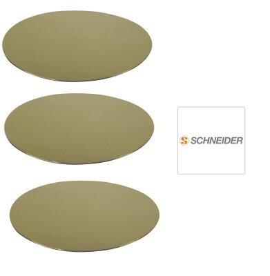 Tortenuntersetzer Tortenscheibe Tortenunterleger 3er Set gold °170mm/H 2,5mm