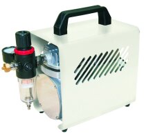 Airbrush Kompressor tragbar weiß für...