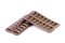 Schokoladenform Pralinenform Backform Silikon JACK Layout 2x7=14 Mulden a 8ml