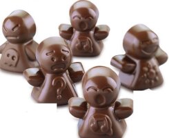 Silikon Schokoladen-Form Pralinenform Mood/Stimmung 3x4...