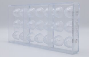 Schokoladenform Pralinenform SUNBURST FLOWER Layout 3x7  = 21 Mulden CHOCOLATE WORLD