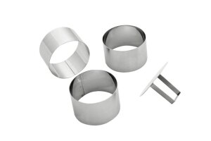 Schaumspeiseringe-Set Dessertform 4-tlg.Rund °70mm...