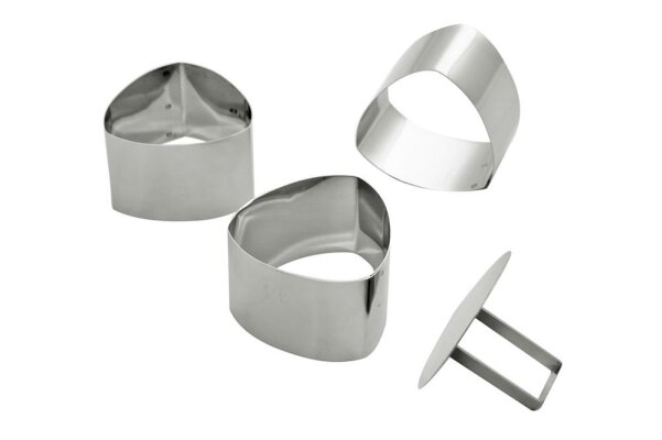 Schaumspeisering Dessertform Mousse-Ring Schaumgebäckringe 4er Set