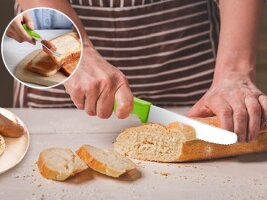 Brötchenmesser mit Wellenschliff