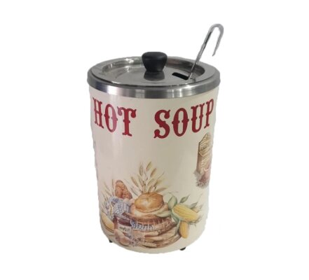 Suppentopf "Hot Soup" 5 Liter verschiedene Aufdrucke B-Ware