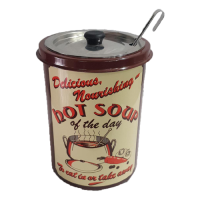 Suppentopf "Hot Soup" 5 Liter verschiedene Aufdrucke B-Ware