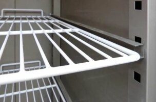 Edelstahltiefkühlschrank 1 Tür GN 2/1 610L