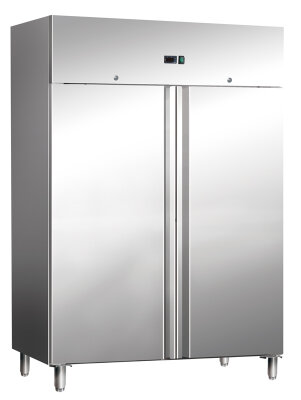 2-Türiger Edelstahlkühlschrank 890 Liter
