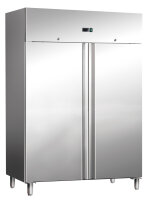 2-Türiger Edelstahlkühlschrank 890 Liter