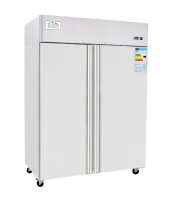 Tiefkühlschrank 2-türig Edelstahl 1240L