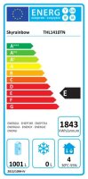Edelstahlkühlschrank 2 Türen 1333L