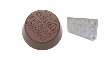 Schokoladenform Pralinenform Motiv 100% KAKAO