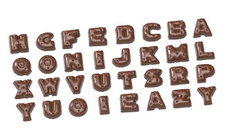 Schokoladenform Pralilnenform Motiv ABC