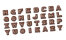 Schokoladenform Pralilnenform Motiv ABC