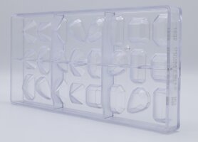 Schokoladenform Pralinenform Motiv Edelsteine