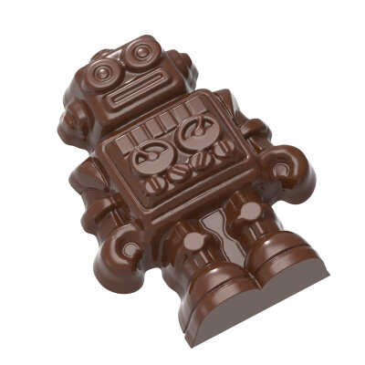 Schokoladenform Pralinenform Motiv 2x5 Roboter Chocolate World CW1670