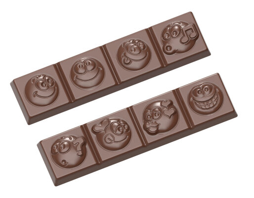 Schokoladenform Pralinenform Motiv Smily