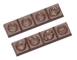 Schokoladenform Pralinenform Motiv Smily