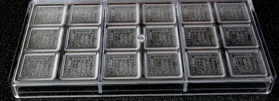 Schokoladenform Pralinenform Motiv Carak Neujahr