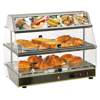Warmhaltevitrine Heiße Theke Wärmevitrine 2 x GN 1/1