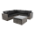 5-Sitzer Lounge-Set Lugo Stone aus Polyrattan mit Polster