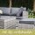 Lounge-Set Gartenmöbel Ecksofa LUGO STONE Polyrattan Grau 5-Sitzer