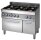 Mastro Gasherd auf statischem Gasofen 53 x 53 cm und geschlossenem Schrank 6 Brenner 30,8 kW