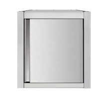 Wandhängeschrank aus Edelstahl 60 x 40 cm mit Tür