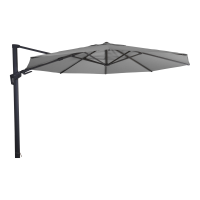 Ampelschirm Sonnenschirm Gartenschirm VIRGO-FLEX Grau °3,5m ALU-Gestell