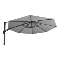 Ampelschirm Sonnenschirm Gartenschirm VIRGO-FLEX Grau...