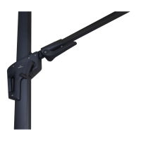 Ampelschirm Sonnenschirm Gartenschirm VIRGO-FLEX Grau °3,5m ALU-Gestell