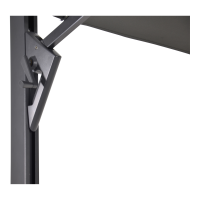 Ampelschirm Taurus grau 3x4 Meter