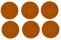 6 x Coupteller Speiseteller flach Terrakotta 30cm COUNTRY LIFE Seltmann Weiden