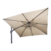 Ampelschirm VirgoFlex ecru, 3x3 Meter