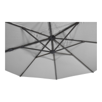 Ampelschirm VirgoFlex ecru, 3x3 Meter