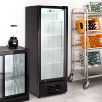 Getränkekühlschrank ECO 278L schwarz, 592 x 605 x 1640 mm, B-Ware