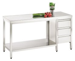 Arbeitstisch mit Schubladenblock 1400x700x850mm, B-Ware