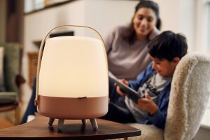 Kooduu LED Lampe mit Bluetooth Lautsprecher Lite-up Play Light rose