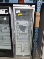Lagerkühlschrank mit Glastür 380 Liter Weiß