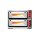 Pizzaofen 2 Kammern je 4 Pizzen ⌀30cm mit Thermometer 10kW 400V