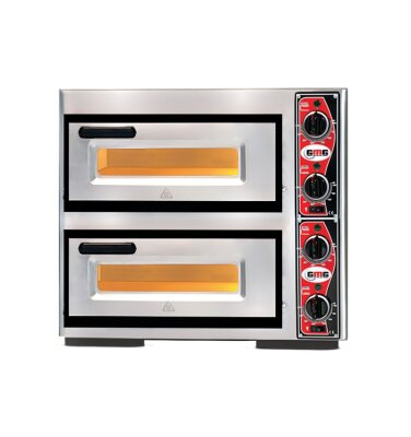 GMG Classic Pizzaofen ohne Thermometer 7kW 400V 2 Kammern 2 Pizzen ⌀39cm 4 Thermostate