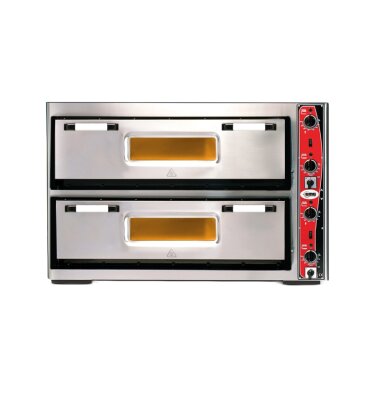 GMG Classic Pizzaofen mit Thermometer 16kW 400V 2 Kammern 9+9 Pizzen ⌀30cm