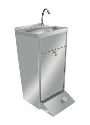 Handwaschbecken mit Fusspedal
