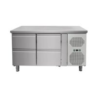 Kühltisch mit 4 Schubladen Edelstahl 260 Liter